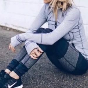{RARE} Lululemon OM Stripe Speed Tights II 8